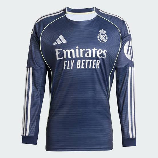 Real Madrid 25/26 Away Jersey - Long Sleeves