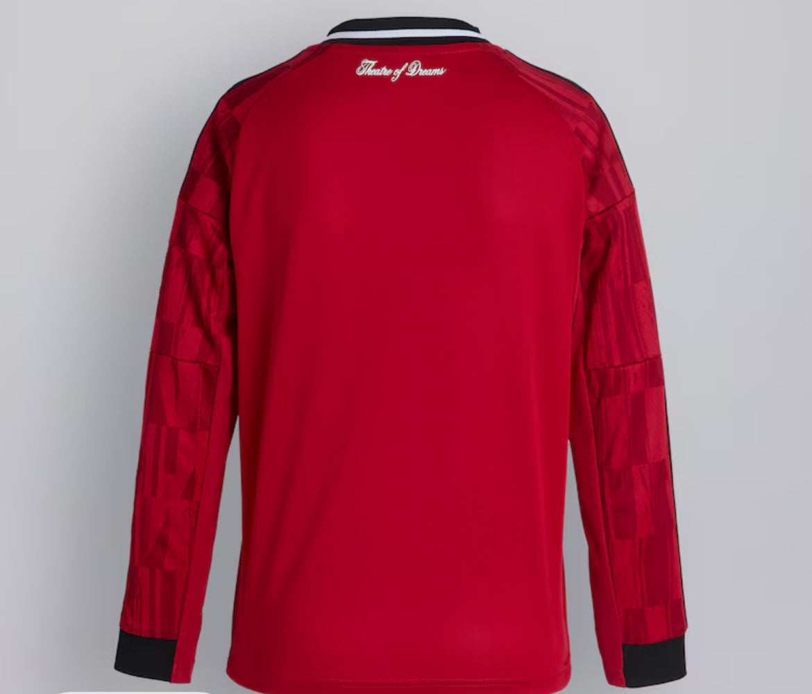 Man U 25/26 Long Sleeve Home Jersey