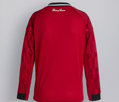 Man U 25/26 Long Sleeve Home Jersey