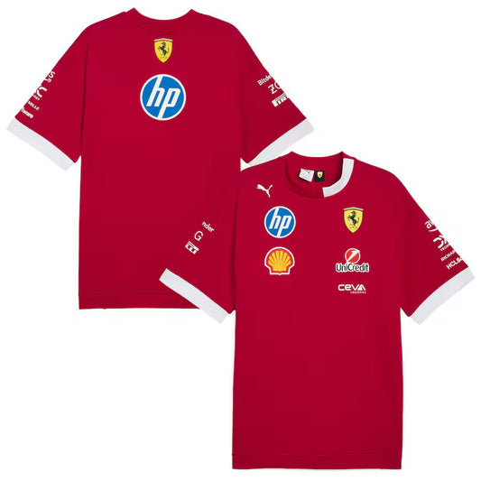 Scuderia Ferrari 2025 Drivers T-Shirt - Red
