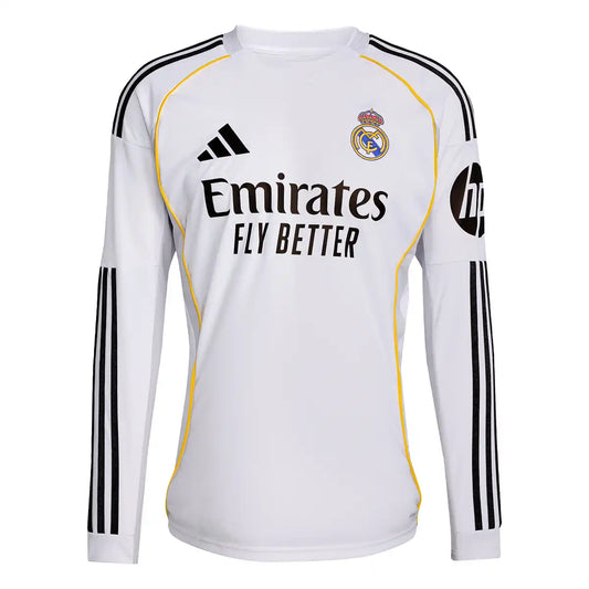 Real Madrid 25/26 Home Jersey - Long Sleeves